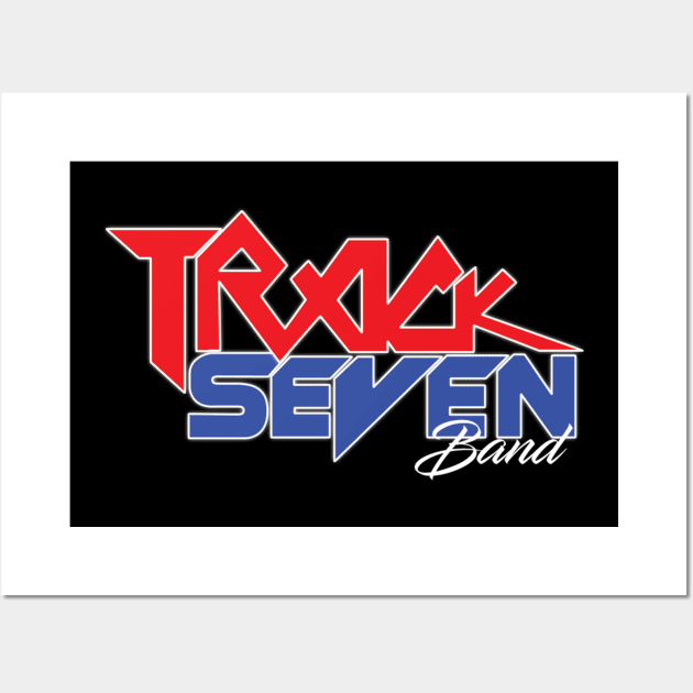 Track Seven Band Red / Blue Puerto Rico Logo Wall Art by TrackSevenBand